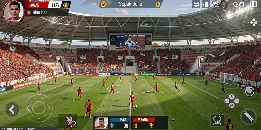 Screenshot dari mode permainan yang seru.