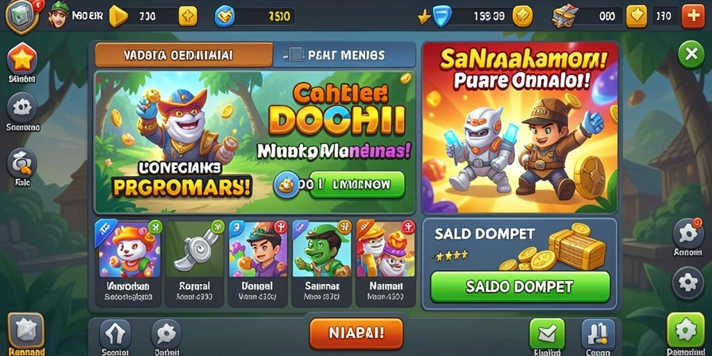 Screenshot dari mode multiplayer yang penuh aksi.