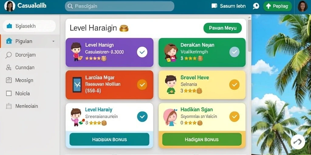 Screenshot fitur bonus menarik yang tersedia.